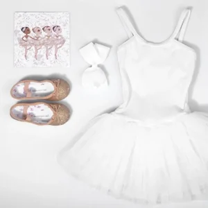 Dansebutikken Hvid tutudragt Seré med 4 lag tyl>Børn Balletkjole Piger