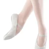 Dansebutikken Hvide bløde balletsko i skind med fuldsål Bloch> Balletsko Bløde
