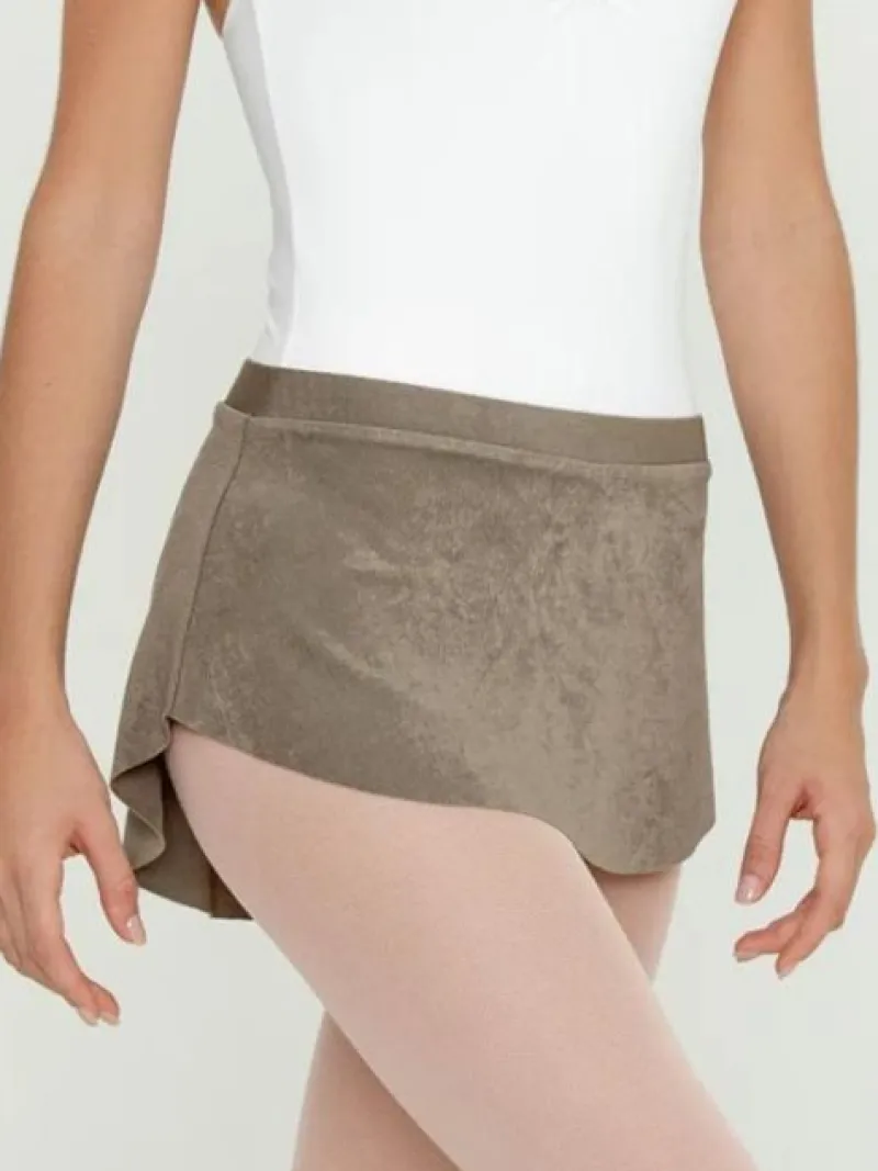 kaffefarvet_pull_on_skrt__0.webp Dansebutikken Kaffefarvet pull on skørt fra Bullet Pointe>Dame Skørter Til Skøjteløb | Ballet Underdele Damer