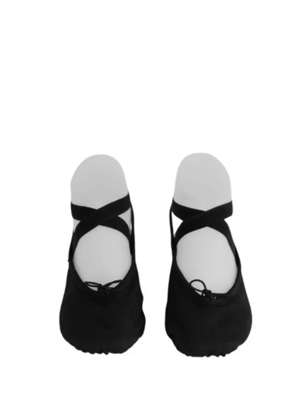 Dansebutikken Kanvas sort softballetsko/springsko Wear Moi> Balletsko Bløde