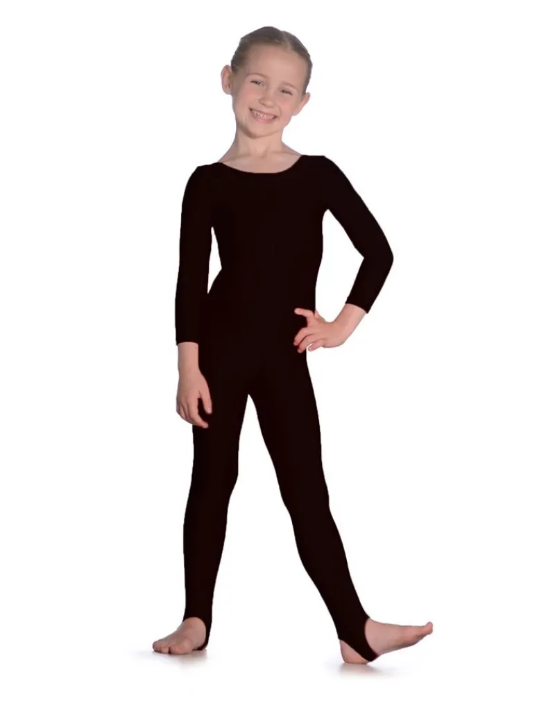 langrmet_heldragt_sort_bl_0.webp Dansebutikken Langærmet heldragt sort blank gymnastik med strop> Heldragter Piger