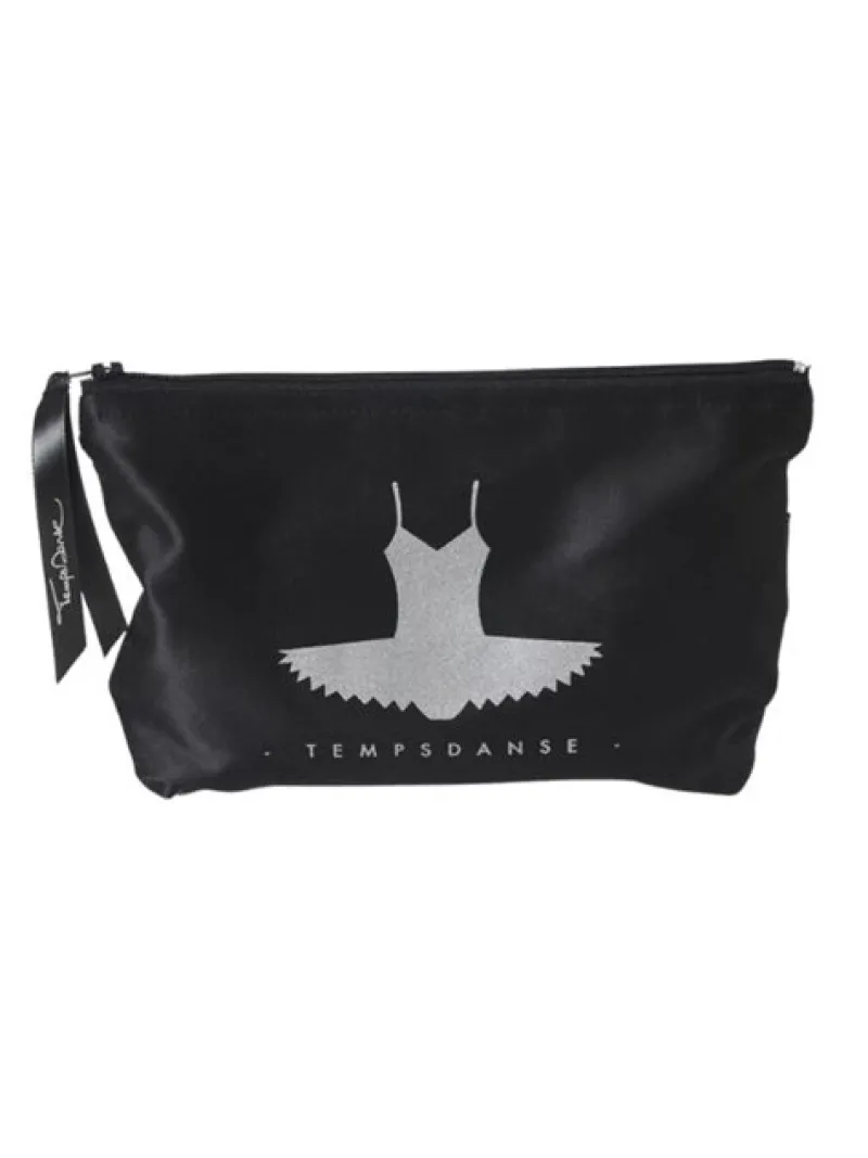 makeup_pung_med_sort_tutu_0.webp Dansebutikken Makeup pung med sort tutu print fra TempsDanse> Andet Til Ballet | Dansetasker