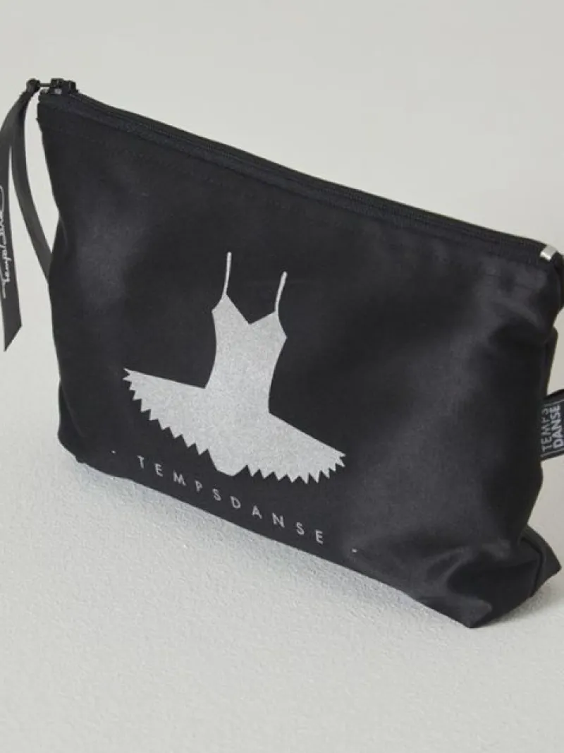 makeup_pung_med_sort_tutu_2.webp Dansebutikken Makeup pung med sort tutu print fra TempsDanse> Andet Til Ballet | Dansetasker