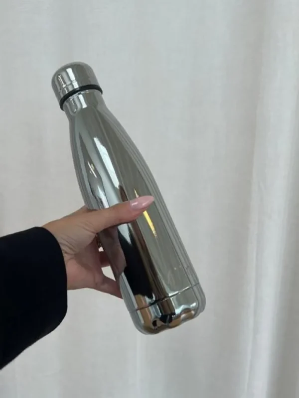 Dansebutikken Miin drikkeflaske 500ml - blank sølv look> Andet Til Yoga | Andet Til Gymnastik