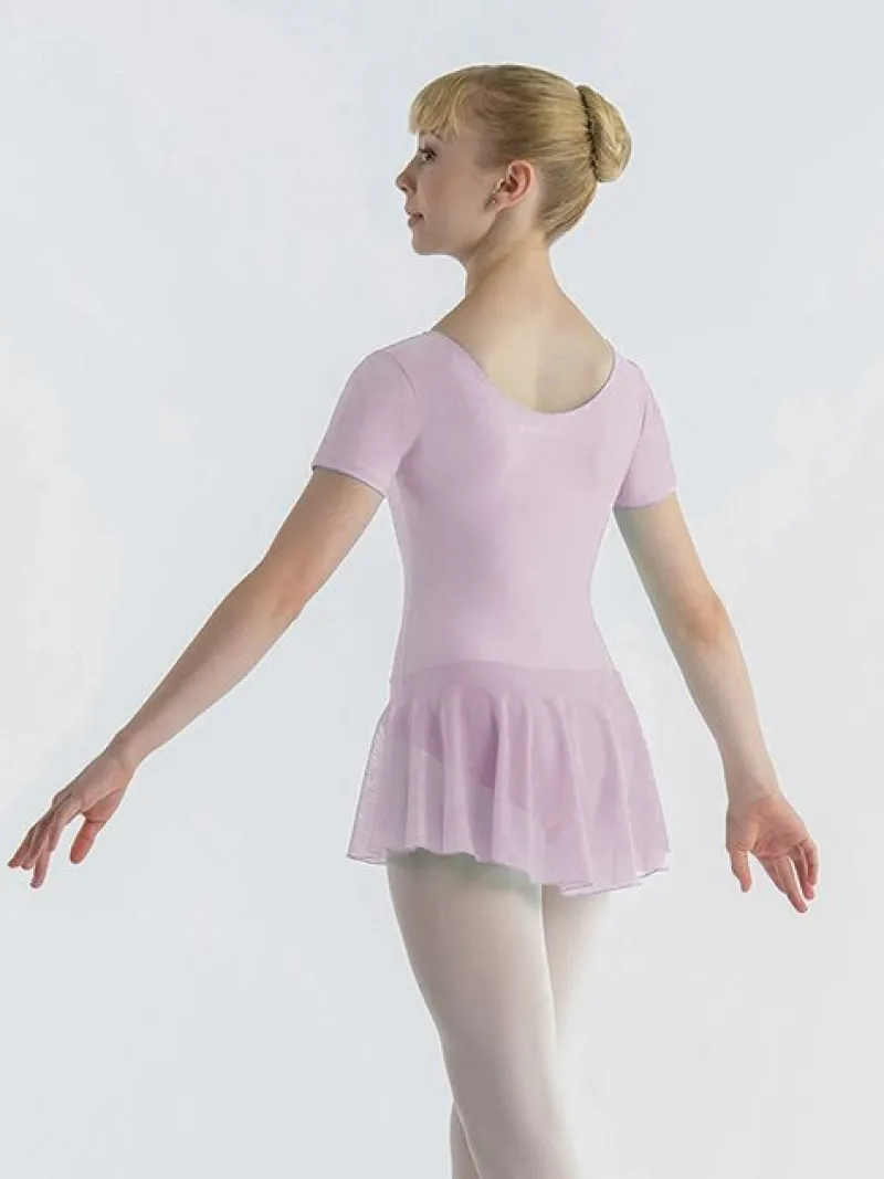 mrk_rosa_dragt_med_psyet__6.webp Dansebutikken Mørk rosa dragt med påsyet chiffon skørt Ballet Rosa>Børn Gymnastikkjole Piger | Balletkjole Piger