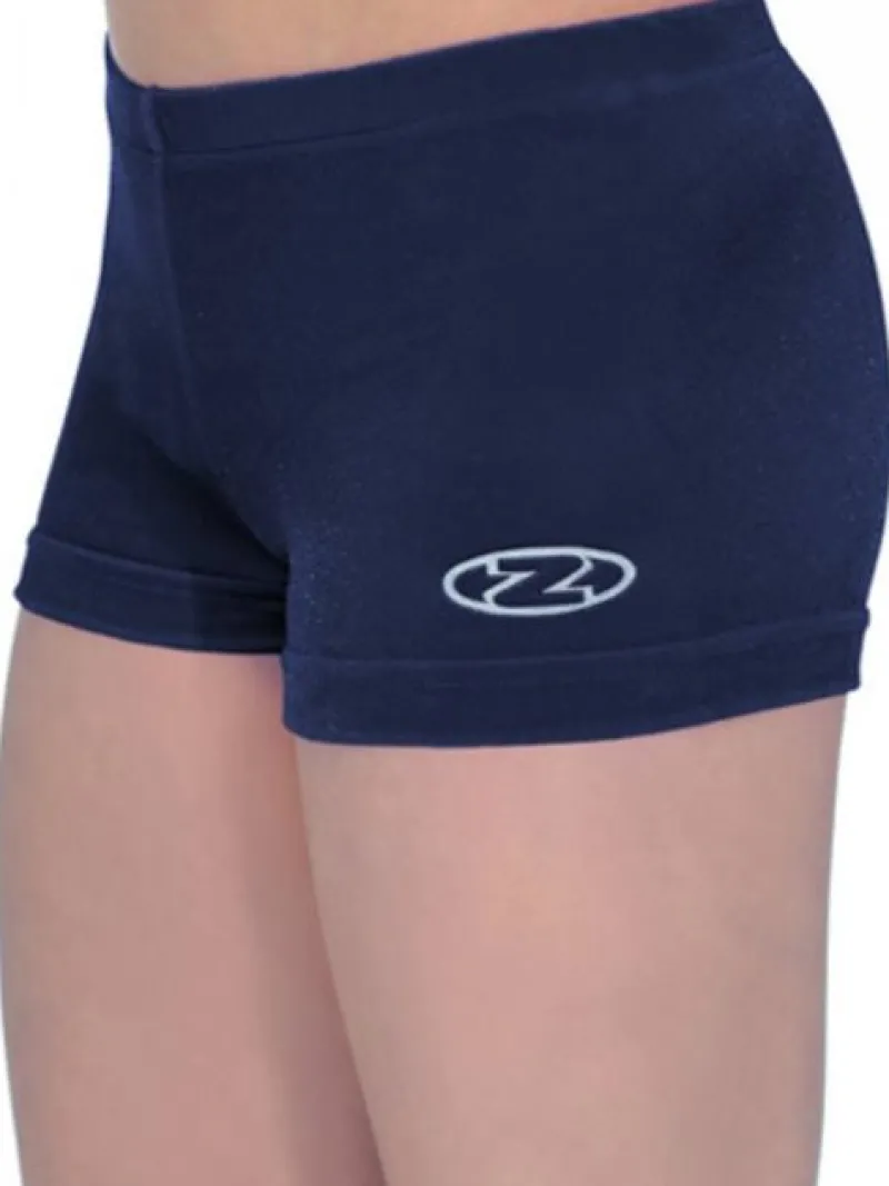 navy_basic_velour_shorts__1.webp Dansebutikken Navy basic velour shorts til piger gym The zone> Underdele Piger