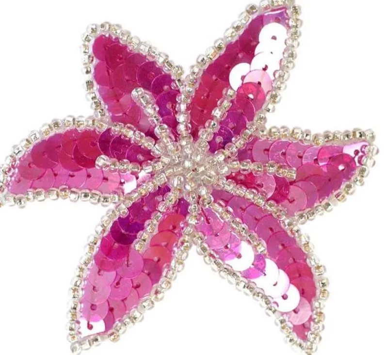 pinkslv_paliet_stjerne_hr_0.webp Dansebutikken Pink/sølv paliet stjerne hårclips> Rhinsten/smykker | Gymnastik Hårtilbehør