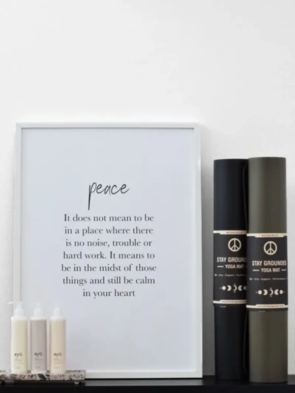 Dansebutikken Plakat med citat - Peace> Andet Til Yoga