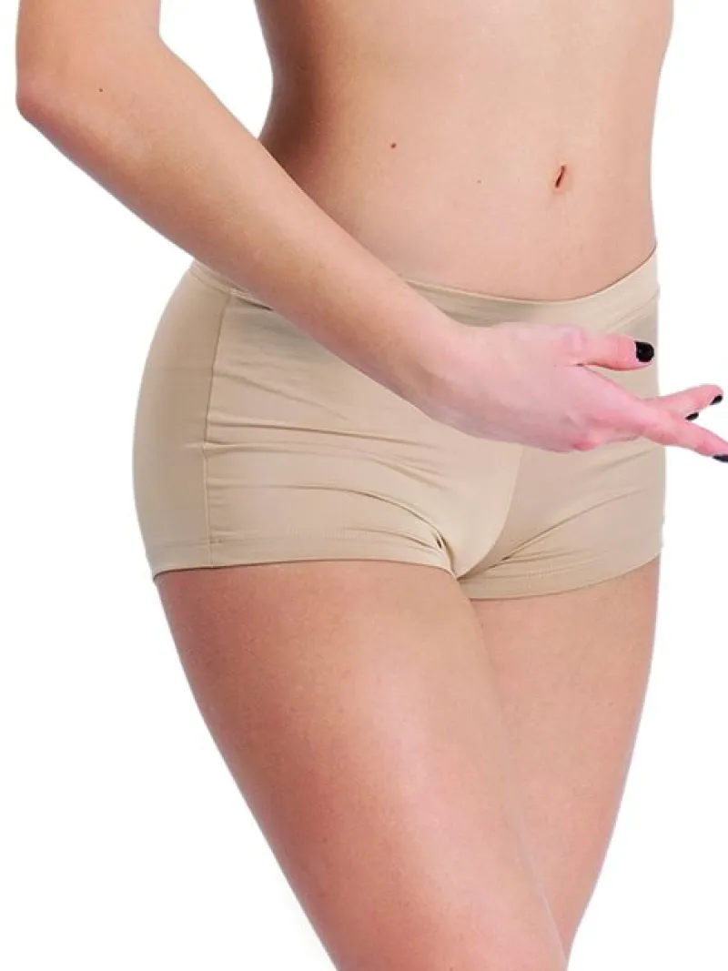 pridance_hudfarvet_hotpan_0-1.webp Dansebutikken Pridance hudfarvet hotpants til børn>Børn Underdele Til Disco | Underdele Piger