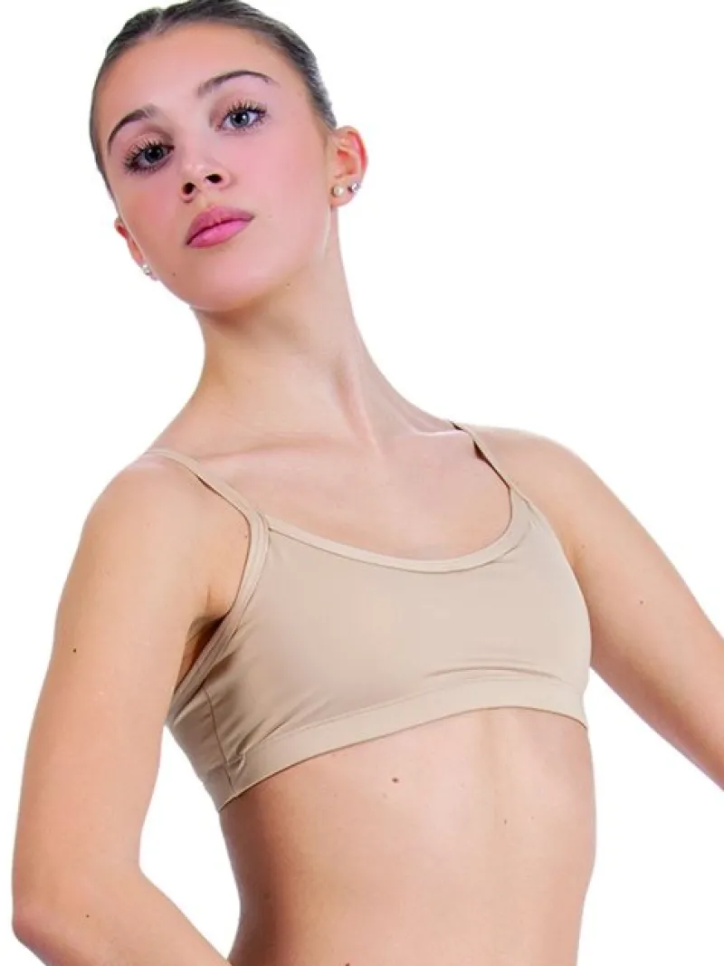 pridance_hudfarvet_top_ti_0.webp Dansebutikken Pridance hudfarvet top til piger>Børn Gymnastik Undertøj Pige | Ballet Toppe Børn