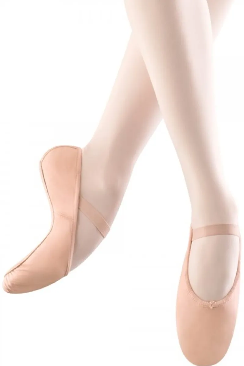 rosa_balletskospringsko_i_0.webp Dansebutikken Rosa balletsko/springsko i skind m.fuldsål Bloch> Balletsko Bløde