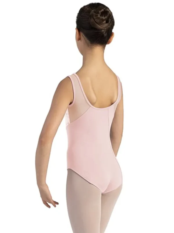 Dansebutikken Rosa dragt til piger med fløjsdetaljer Bloch>Børn Balletdragter Børn