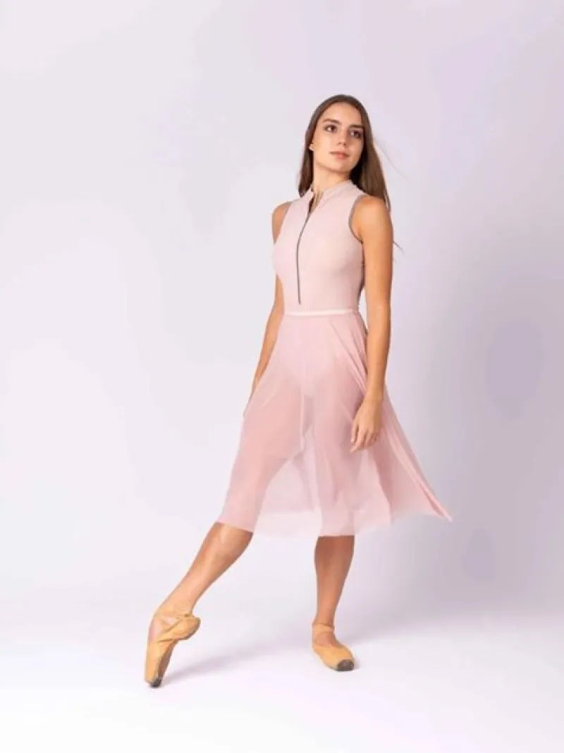rosa_langt_pull_on_mesh_s_1.webp Dansebutikken Rosa langt pull on mesh skørt fra Mara Dancewear>Dame Skørter Til Skøjteløb | Ballet Underdele Damer