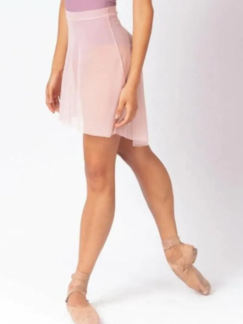 rosa_pull_on_mesh_skrt_fr_2.webp Dansebutikken Rosa pull on mesh skørt fra Mara Dancewear>Dame Skørter Til Skøjteløb | Ballet Underdele Damer