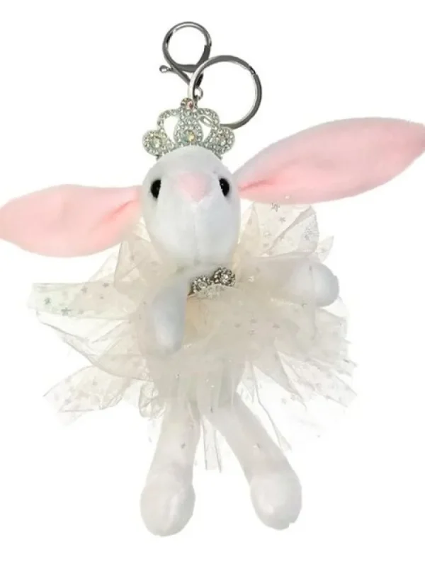 Dansebutikken Sød balletkanin nøglering i hvid>Børn Andet Til Ballet | Balletting Børn