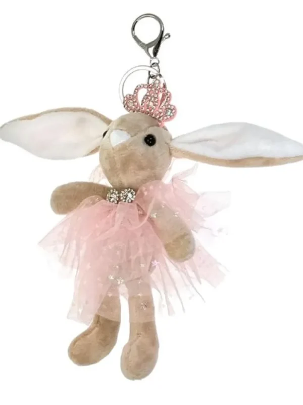 Dansebutikken Sød balletkanin nøglering i beige>Børn Andet Til Ballet | Balletting Børn