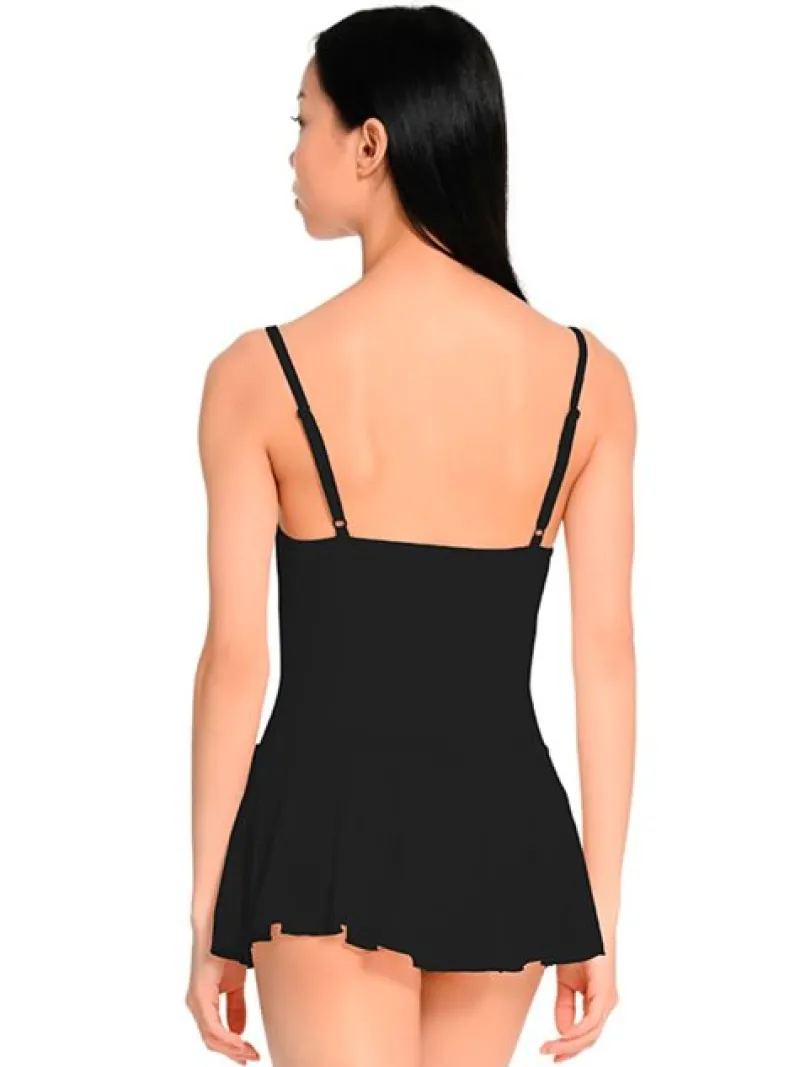 ser_sort_dragt_m_justerba_0-1.webp Dansebutikken Seré sort dragt m. justerbare stropper og påsyet skørt>Dame Dragter Damer