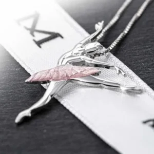 Dansebutikken Sølv halskæde balletdanser rosa tutu sugar plum fairy>Børn Andet Til Ballet | Balletting Børn