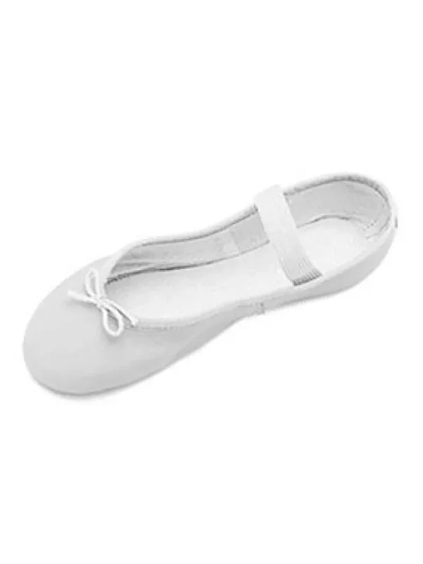 Dansebutikken Soft fuld sål balletsko/springsko Bloch skind> Balletsko Bløde