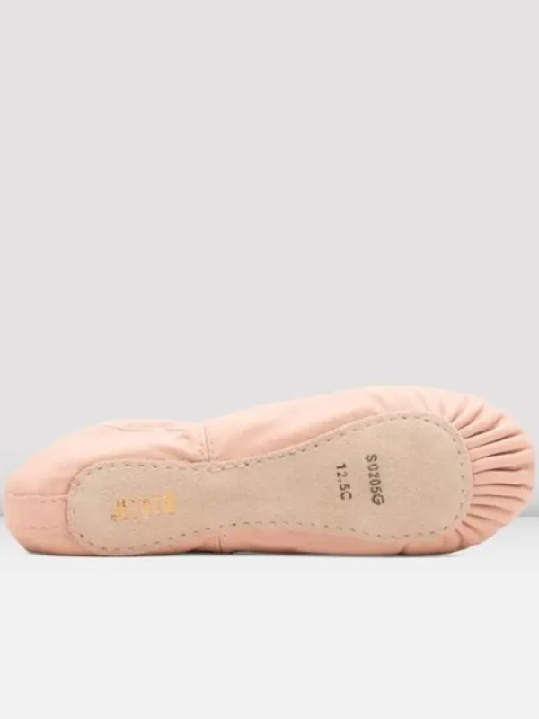 Dansebutikken Soft fuldsål balletsko/springsko Bloch skind> Balletsko Bløde