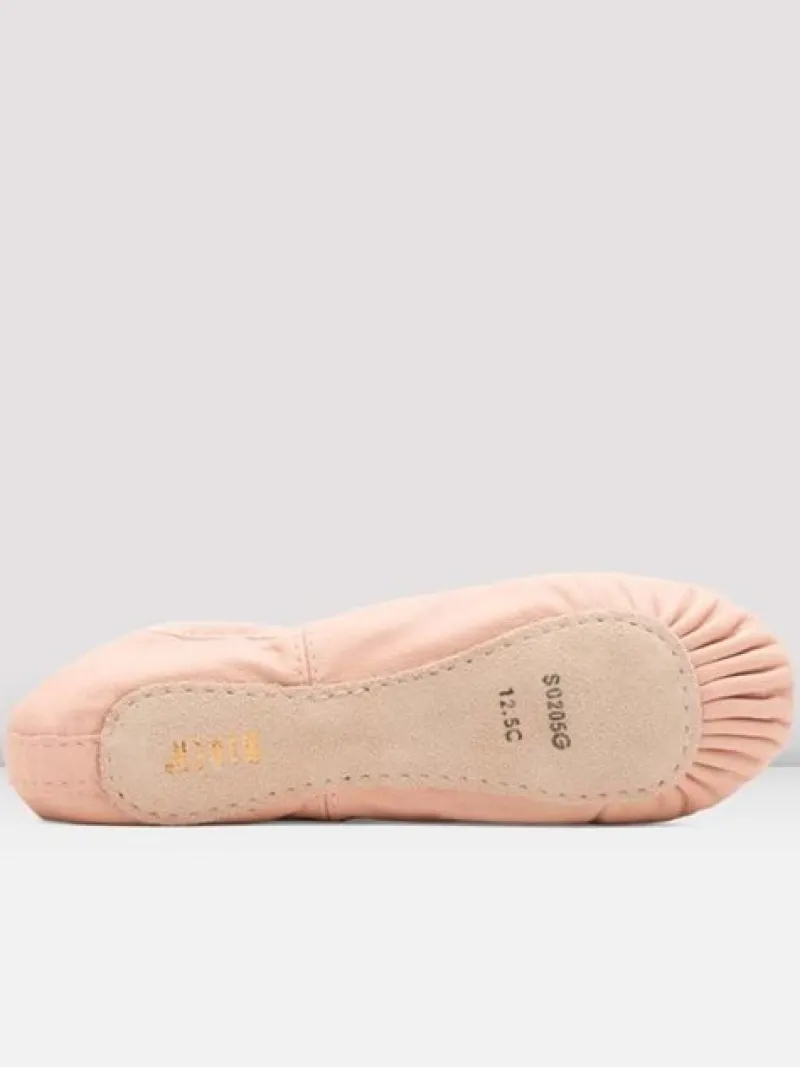 soft_fuldsl_balletskospri_2.webp Dansebutikken Soft fuldsål balletsko/springsko Bloch skind> Balletsko Bløde