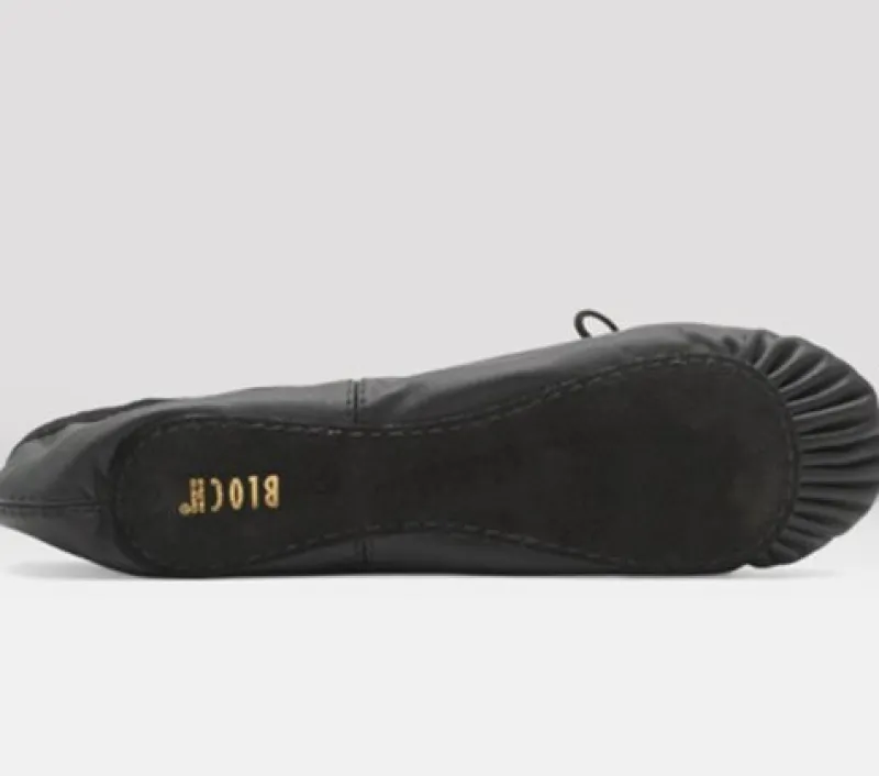 sort_balletskospringsko_s_1.webp Dansebutikken Sort balletsko/springsko skind m. fuldsål Bloch> Balletsko Bløde