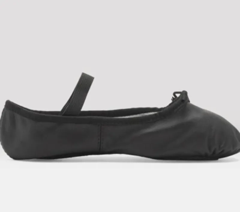 sort_balletskospringsko_s_2.webp Dansebutikken Sort balletsko/springsko skind m. fuldsål Bloch> Balletsko Bløde