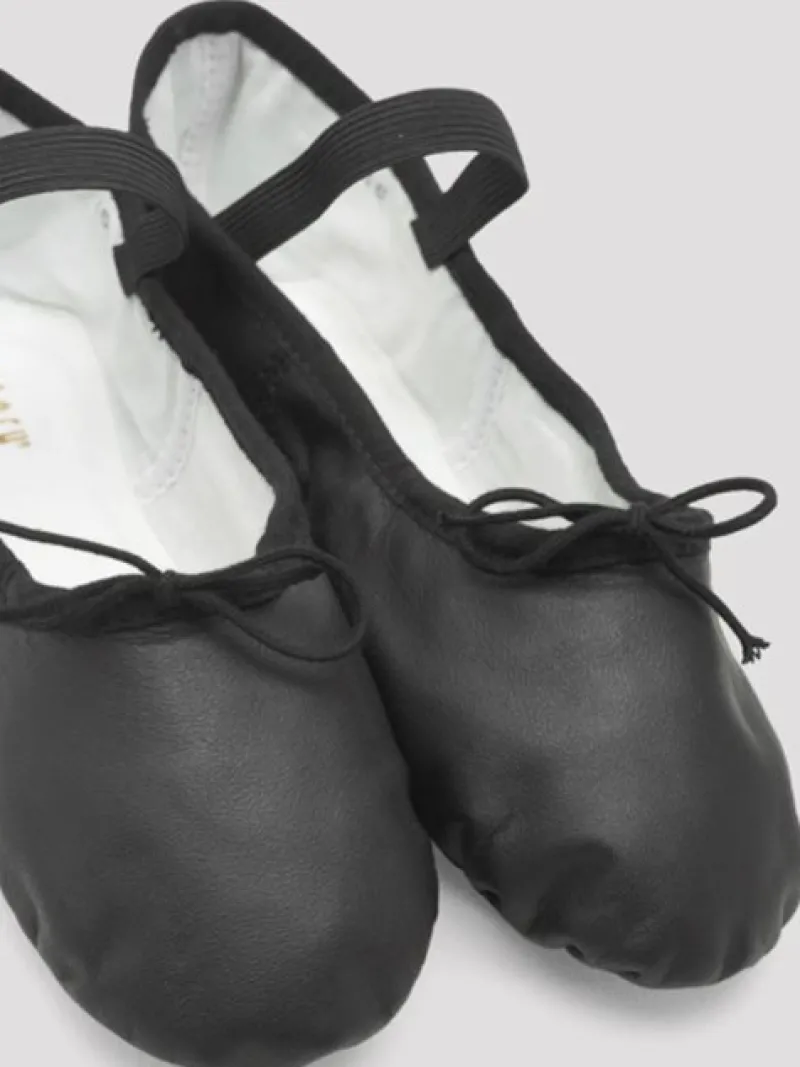 sort_balletskospringsko_s_3.webp Dansebutikken Sort balletsko/springsko skind m. fuldsål Bloch> Balletsko Bløde