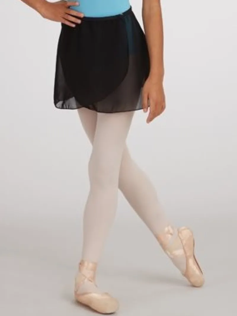 sort_chiffon_skirt_brn_ca_1.webp Dansebutikken Sort chiffon skirt børn Capezio>Børn Gymnastikkjole Piger | Ballet Underdele Børn
