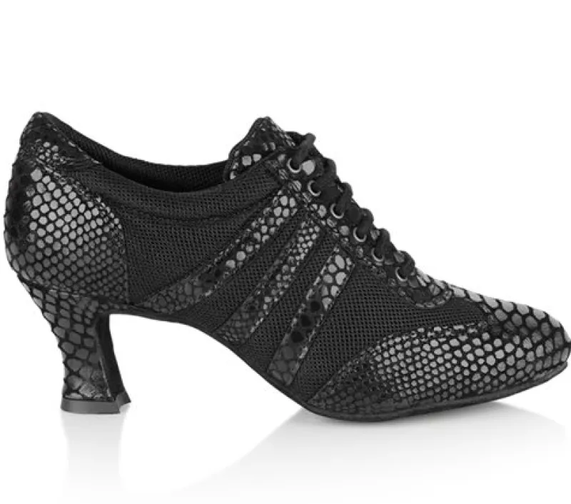 sort_croc_trnings_dansesk_1.webp Dansebutikken Sort croc trænings dansesko Ray Rose - Tiber>Dame Tangosko Damer | Træningssko Damer