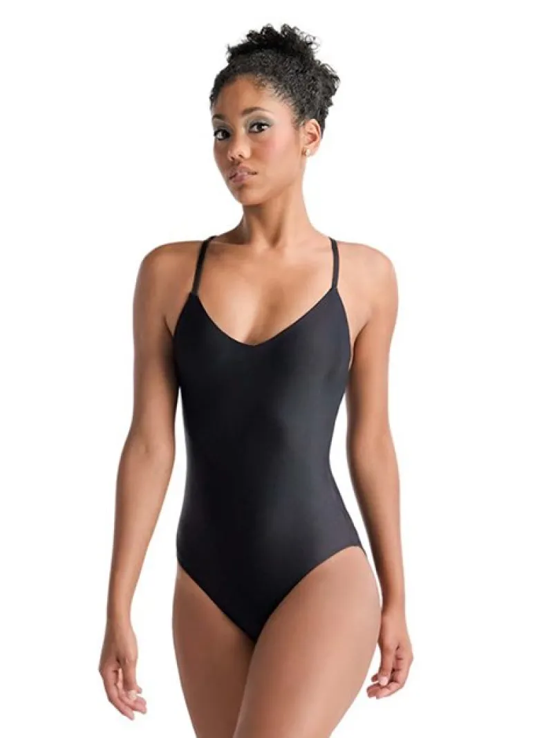 sort_dragt_med_flot_blond_1.webp Dansebutikken Sort dragt med flot blonde ryg fra Ballet Rosa>Dame Balletdragter Damer | Dansebody Damer