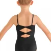 Dansebutikken Sort dragt til piger m. stropper og flot ryg Bloch>Børn Balletdragter Børn