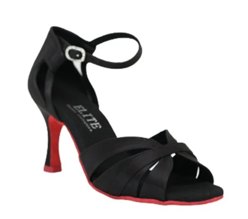 sort_elite_satin_dansesko_0.webp Dansebutikken Sort Elite satin dansesko med rød sål Rummos>Dame Salsasko Damer | Tangosko Damer