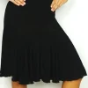 Dansebutikken Sort latin nederdel til damer - Ready4dance>Dame Danseunderdele Damer