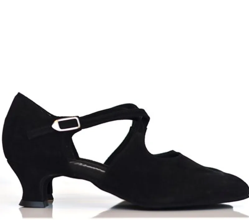 sort_lukket_dame_dansesko_4.webp Dansebutikken Sort lukket dame dansesko i ruskind>Dame Tangosko Damer | Træningssko Damer