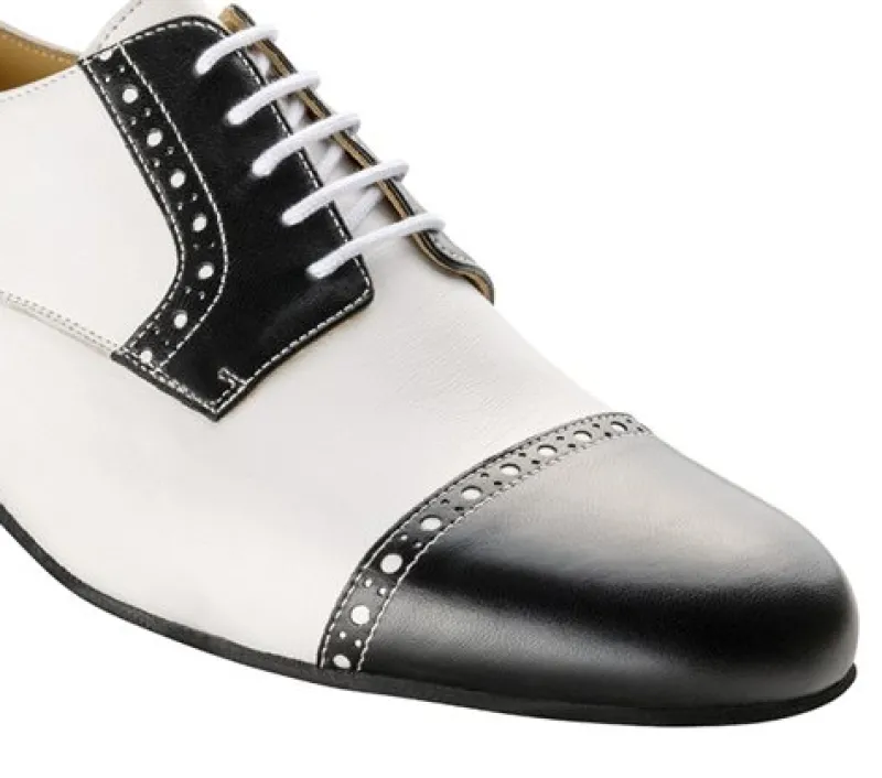 sort_og_hvid_bldt_skind_h_2.webp Dansebutikken Sort og hvid blødt skind herre dansesko Werner Kern> Tangosko Herrer | Salsasko Herrer