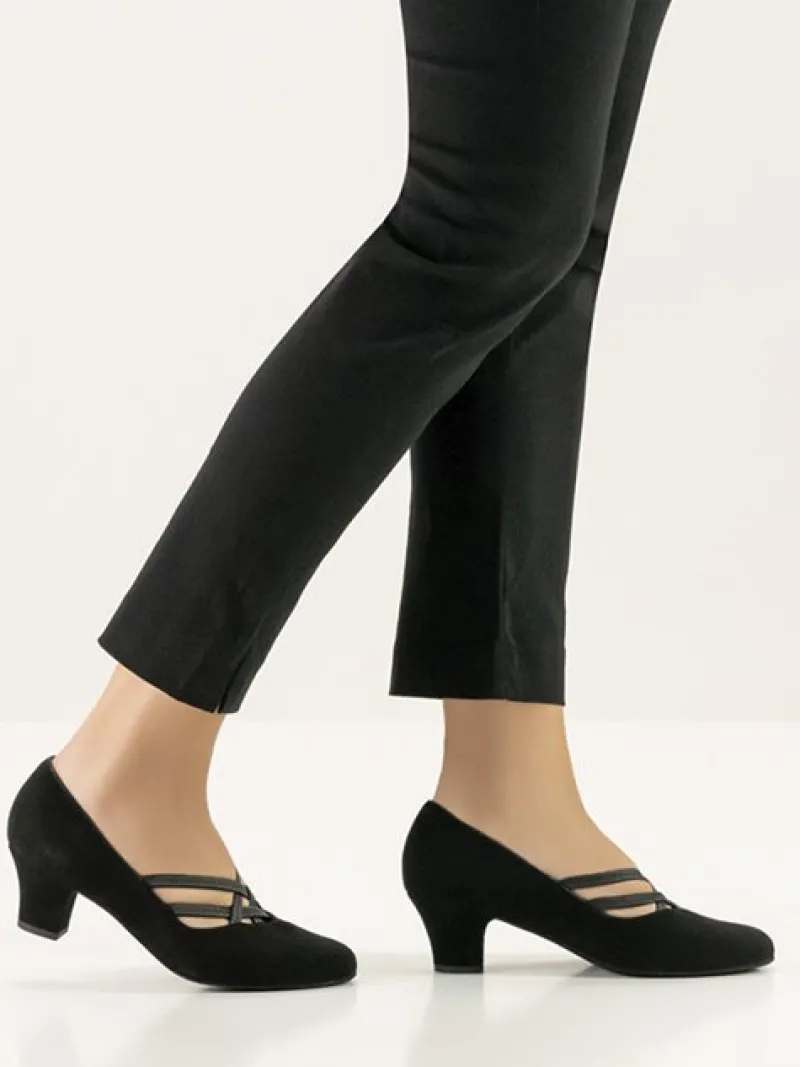 sort_ruskind_dame_dansesk_1.webp Dansebutikken Sort ruskind dame dansesko Ruby Werner Kern>Dame Standardsko Damer | Social Dansesko