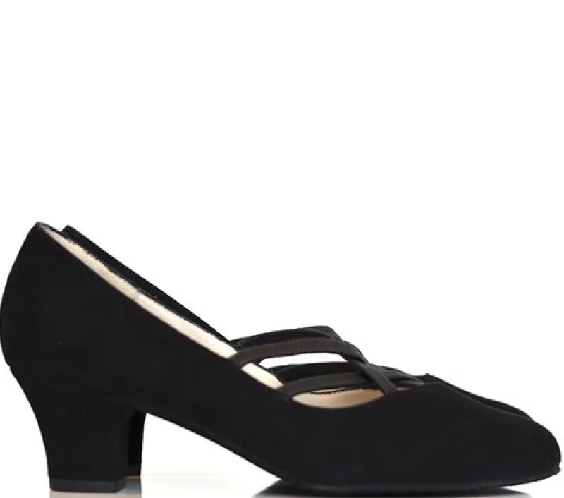 sort_ruskind_dame_dansesk_3.webp Dansebutikken Sort ruskind dame dansesko Ruby Werner Kern>Dame Standardsko Damer | Social Dansesko