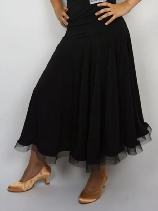 Dansebutikken Sort standard nederdel til damer - Ready4dance>Dame Danseunderdele Damer