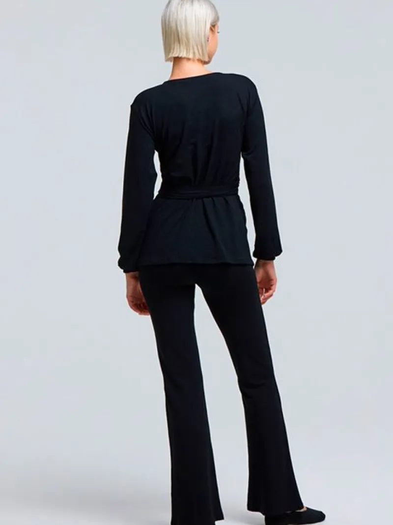 sort_tempsdanse_lang_cros_3.webp Dansebutikken Sort Tempsdanse lang Crossover bluse> Yogabluser