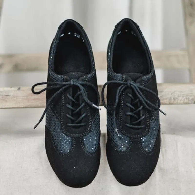 sort_trnings_dansesko_var_1.webp Dansebutikken Sort trænings dansesko vario pro glitter>Dame Salsasko Damer | Tangosko Damer