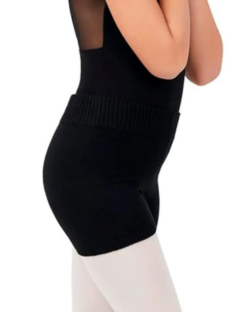 sorte_blde_strik_shorts_t_2.webp Dansebutikken Sorte bløde strik shorts til piger Capezio>Børn Ballet Underdele Børn