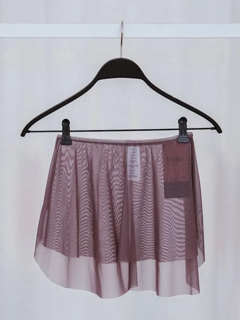 stvet_lilla_grishko_pullo_0.webp Dansebutikken Støvet lilla Grishko pull-on skørt med tynd elastik kant>Dame Ballet Underdele Damer