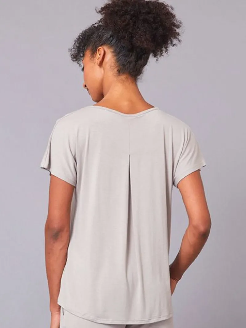 tempsdanse_latte_farvet_b_1.webp Dansebutikken Tempsdanse latte farvet blød bambus t-shirt> Pilates Overdele | Yogabluser