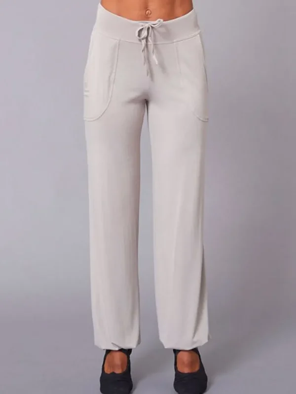 Dansebutikken Tempsdanse lys sandfarve behagelig bambus viskose buks> Pilates Bukser/leggings | Yogabukser