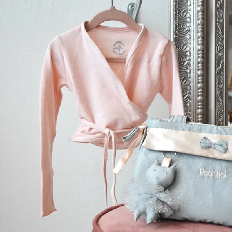 wearmoi__rosa_sl_om_overd_5.webp Dansebutikken Wearmoi rosa slå om overdel børn ballet/gymnastik>Børn Overdele Piger | Ballet Toppe Børn