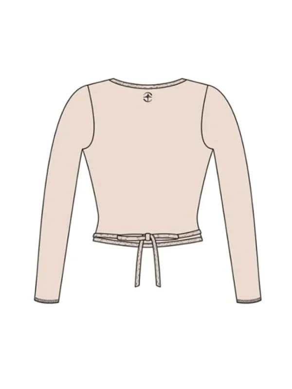 Dansebutikken Wearmoi rosa slå om overdel ballet og gymnastik>Dame Overdele Damer | Ballet Strik Damer