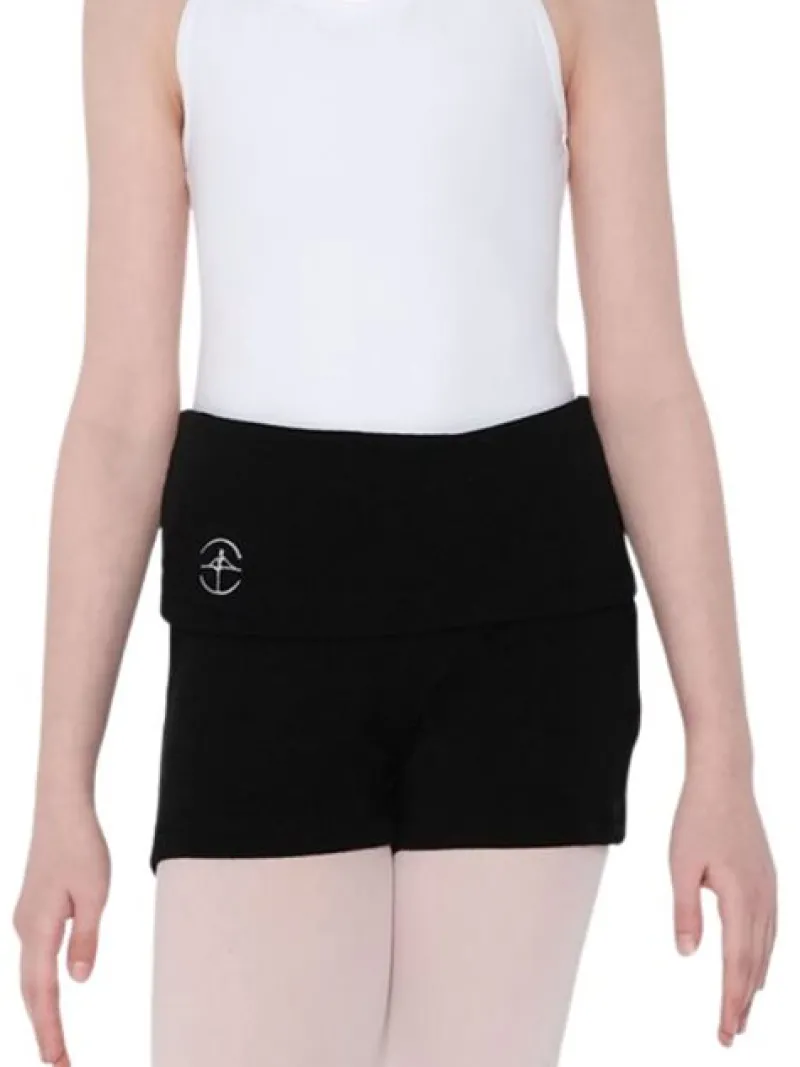 wearmoi_sorte_strikshorts_0.webp Dansebutikken Wearmoi sorte strikshorts børn ballet/gymnastik>Børn Underdele Piger | Ballet Underdele Børn