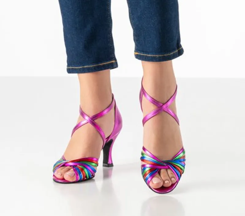 werner_kern_dansesko_mult_2.webp Dansebutikken Werner Kern dansesko multifarvet med 6,5 cm hæl - Mary>Dame Salsasko Damer | Tangosko Damer