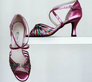 Dansebutikken Werner Kern dansesko multifarvet med 6,5 cm hæl - Mary>Dame Salsasko Damer | Tangosko Damer